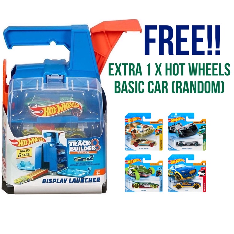 Hot Wheels Original Launcher with 2 vehicles + Storage Playset Track
