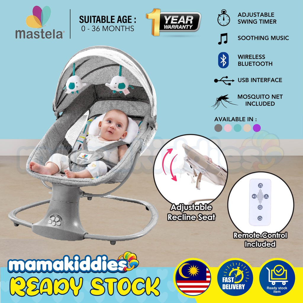 Mastela Baby Swing Newborn to 3 Years Baby Auto Swing Leaf Bouncer
