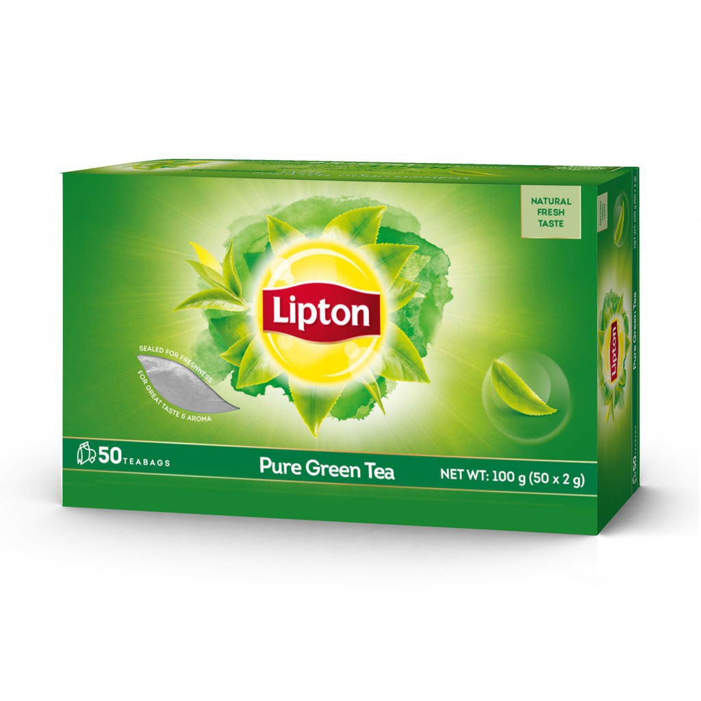 Lipton Pure Green Tea (50 Tea Bag) 100g (50x2g) Shopee Malaysia