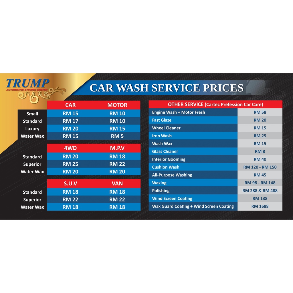 Poster Menu Sticker Price List Sticker large size sticker Customize