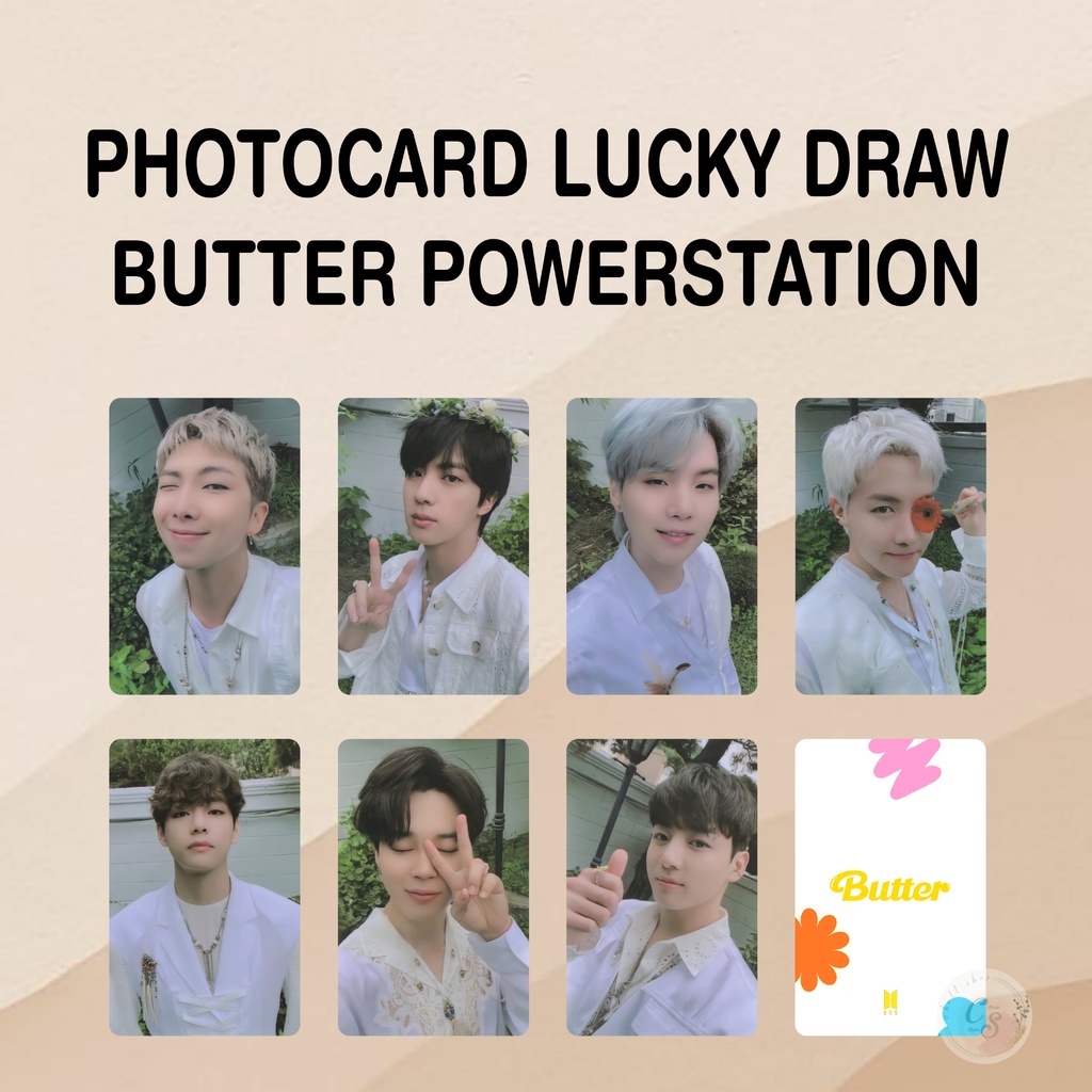 Bts LUCKY DRAW BUTTER POWERSTATION Photocard Shopee Malaysia