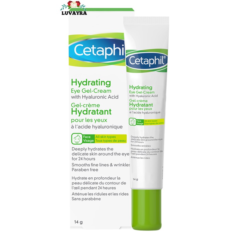 Cetaphil Hydrating Eye GelCream with Hyaluronic Acid (14 ml) Shopee