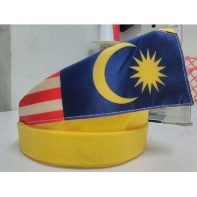 Lukisan Jalur Gemilang Bendera Malaysia Hitam Putih