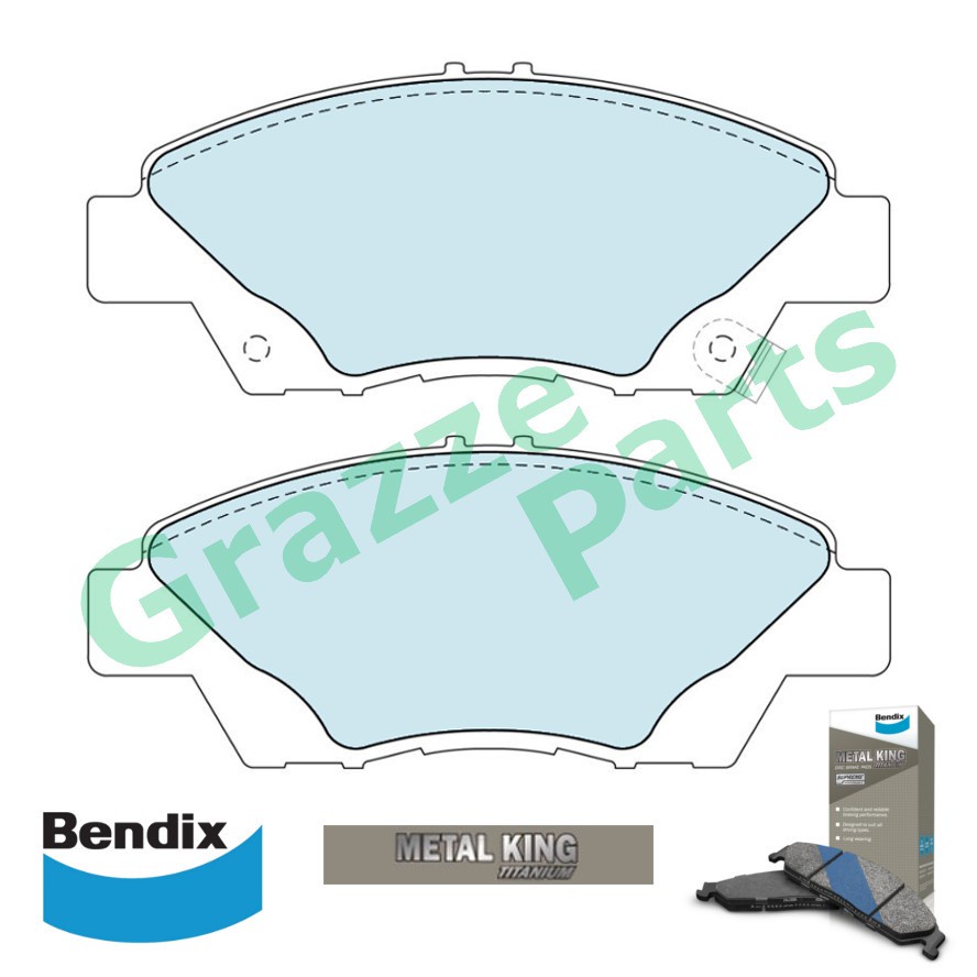 Bendix Metal King Brake Pad Front DB1991 Honda City TMO T9A CRZ Jazz