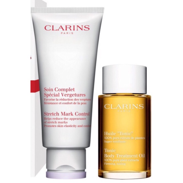 CLARINS Beautiful Pregnancy Set Tonic Body Oil & Stretch Mark Control