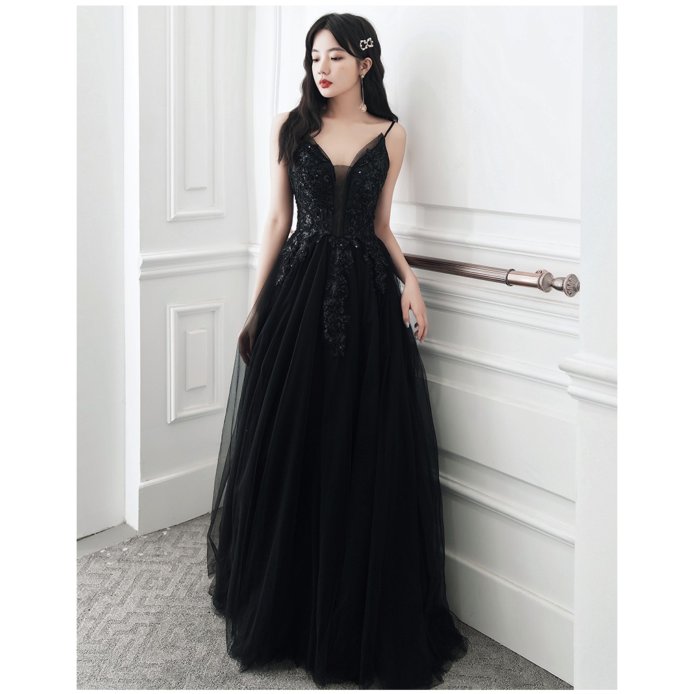Pre order black sequin wedding prom evening dress gown RBP1586 Shopee
