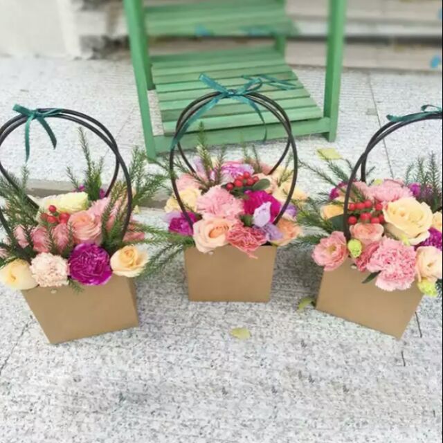 Kotak Bakul Bunga Hadiah / Flower gift basket / Box flower boxes gift Shopee Malaysia