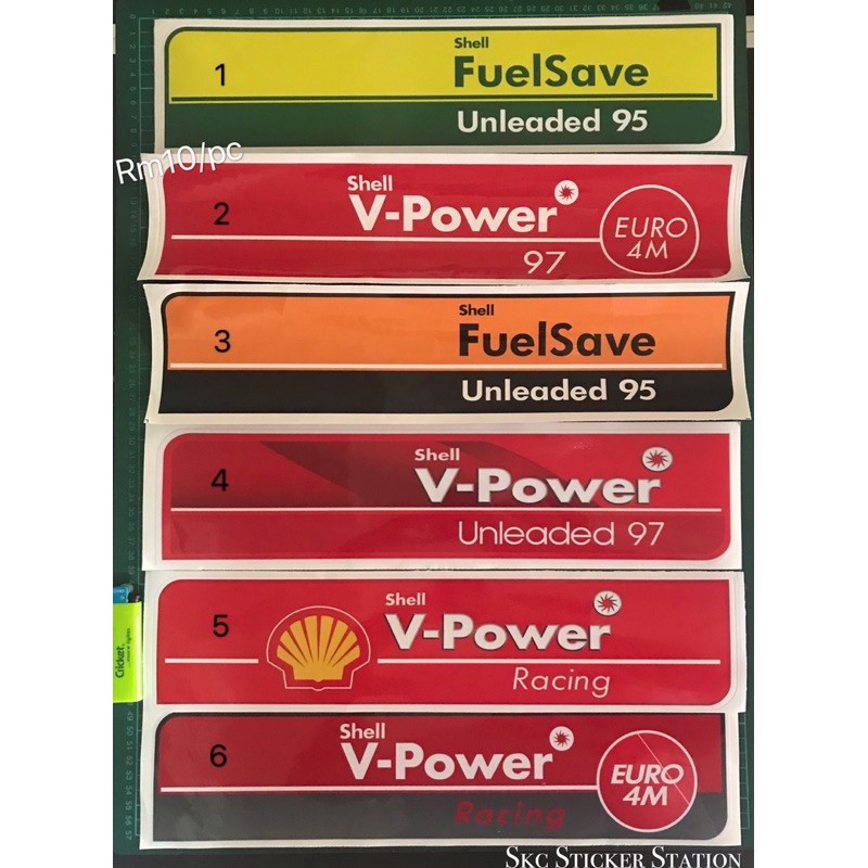 Shell 95/97/V Power Racing/ Euro 4M Sticker Printing & Laminate