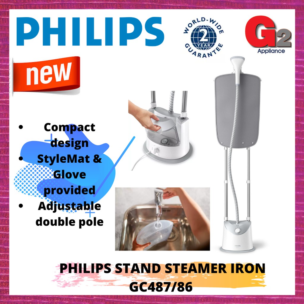 Philips GC487/86 Easy Touch Stand Steamer Philips malaysia Shopee Malaysia