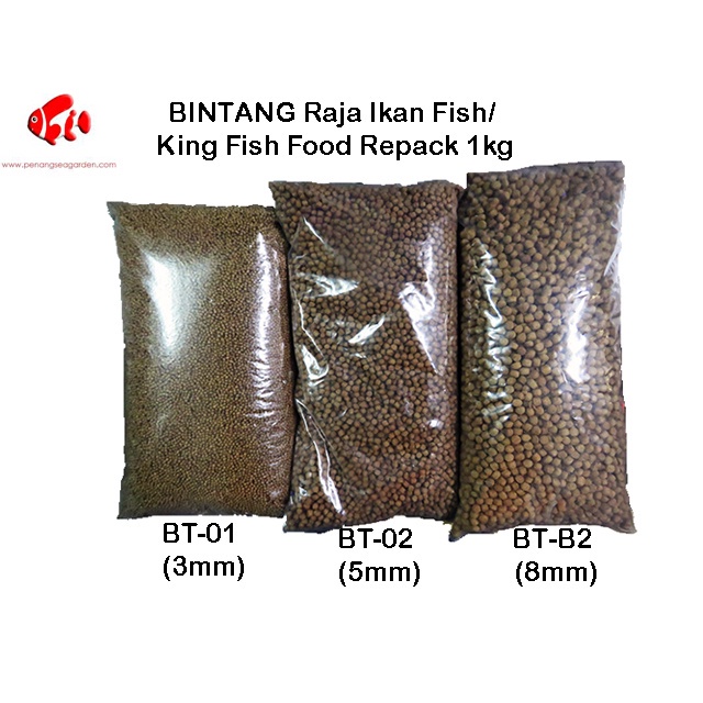 BINTANG Raja Ikan Fish King Fish Food Repack 1kg Shopee Malaysia