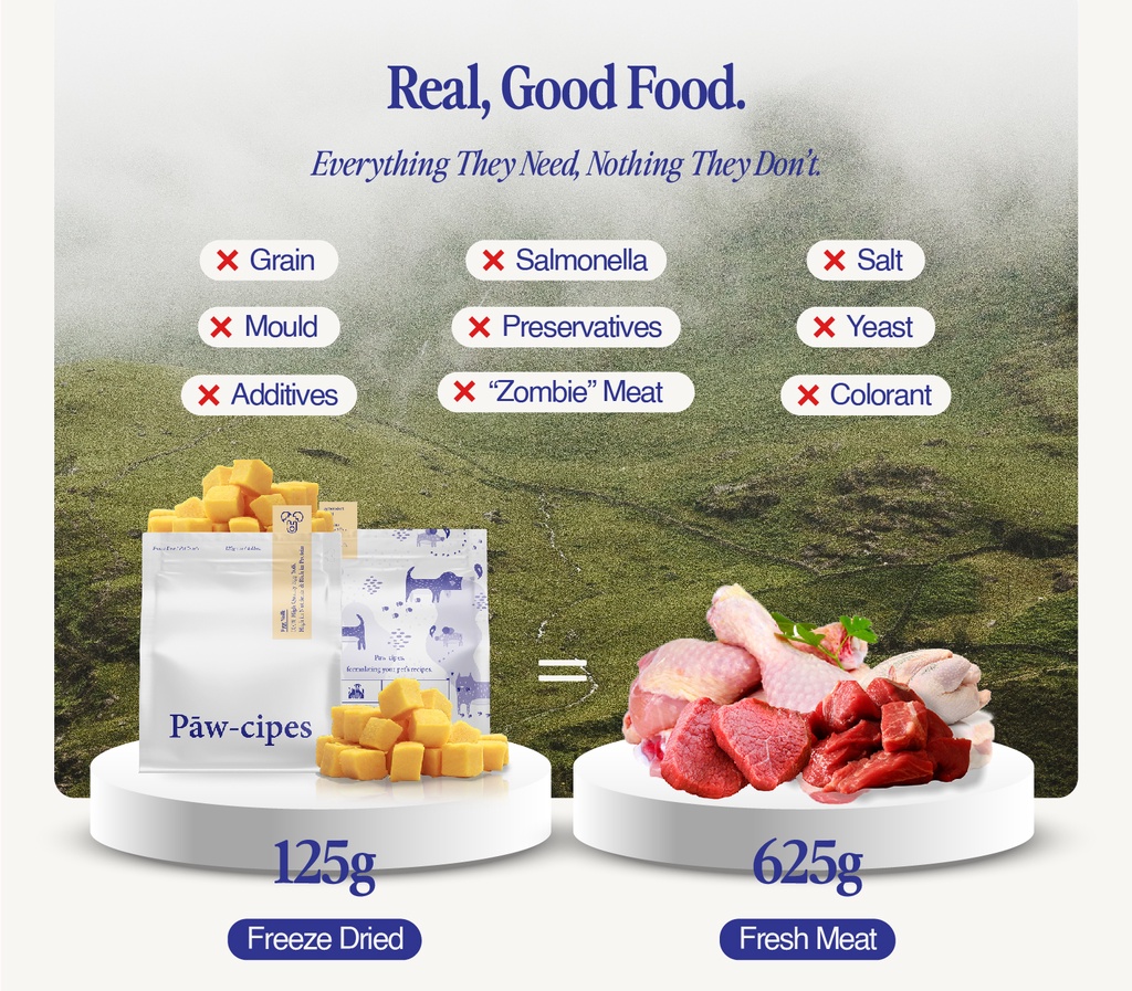 PawCipes Freeze Dried Treats Premium Cat/Dog Food Egg Yolk (125g) Shopee Malaysia