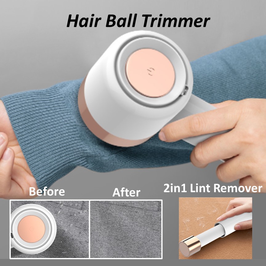 2in1 Hair Ball Trimmer Lint Remover Portable Wireless Rechargeable