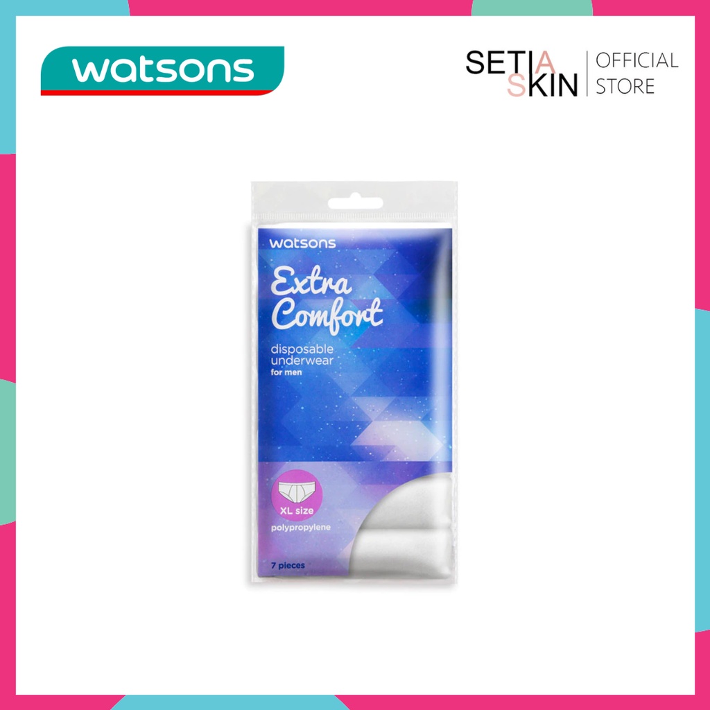 Watsons Disposable Underwear Men Polypropylene S/M/L/XL [5pcs] Shopee