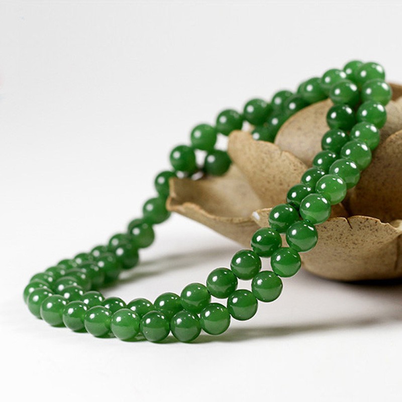 Natural Cyan Jade green jade necklace for men and women