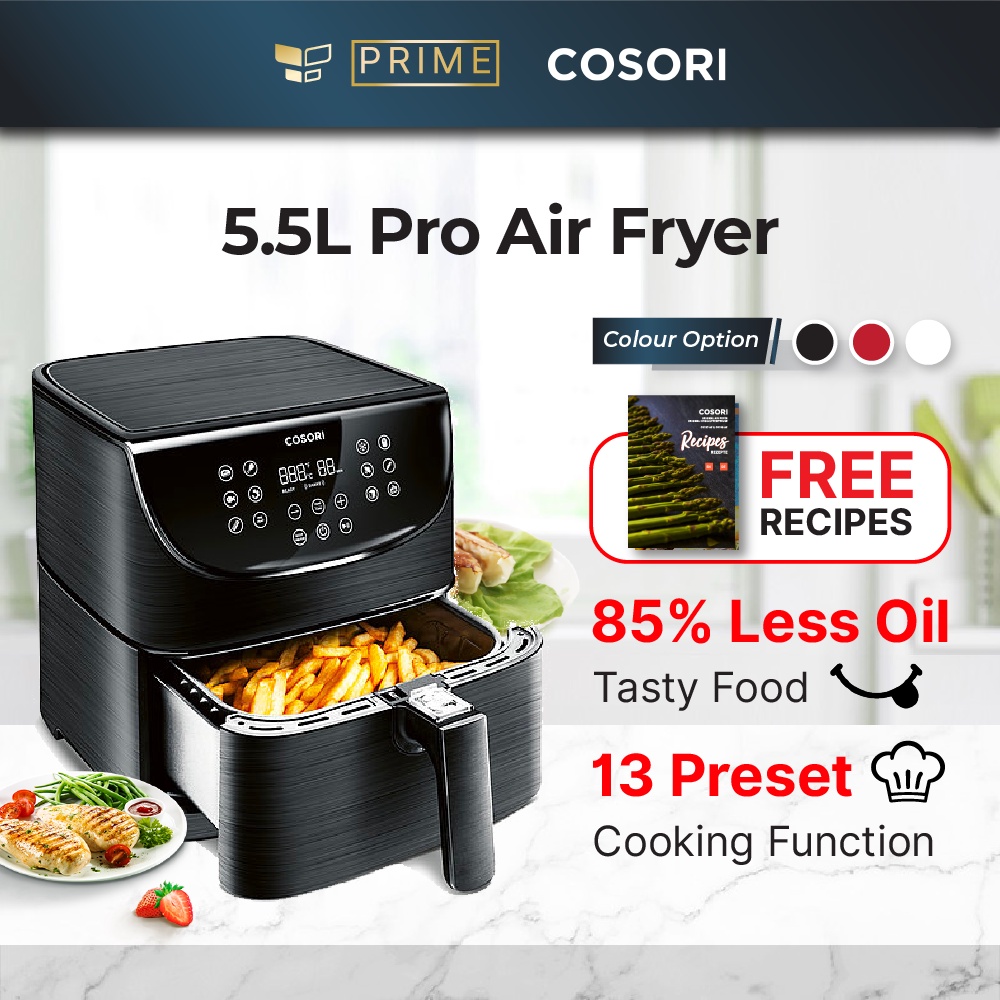 COSORI Air Fryer Large LED Digital Touch Screen With Free Recipes
