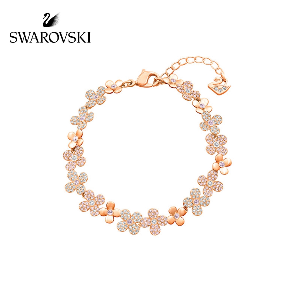 Swarovski ELDERFLOWER Bracelet Women's Rose Gold Flower