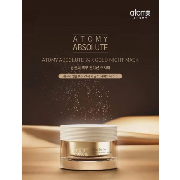 Atomy Absolute 24k Gold Night Mask Shopee Malaysia