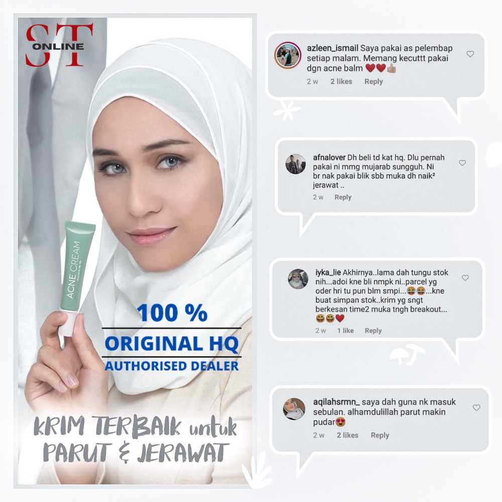 Acne Cream Sendayu Tinggi Shopee Malaysia