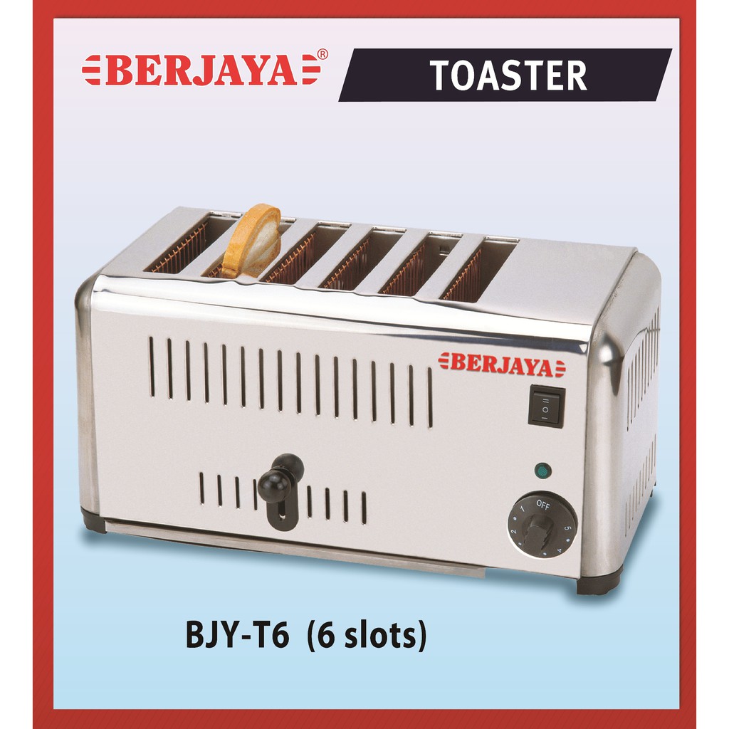 Commercial Electric Toaster 6 Slots 2500W [BJYT6] Berjaya Shopee