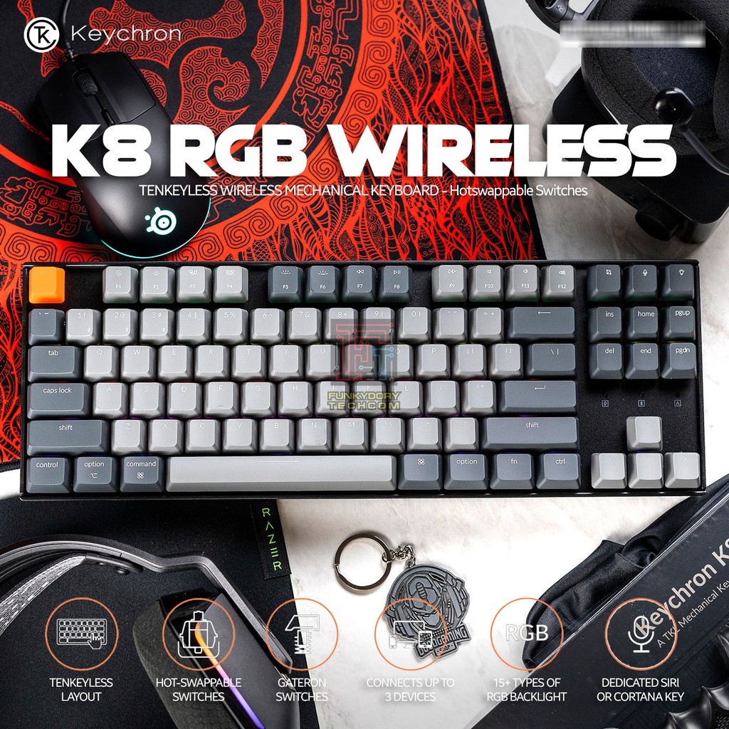 Keychron K8 Wireless Mechanical Keyboard Shopee Malaysia
