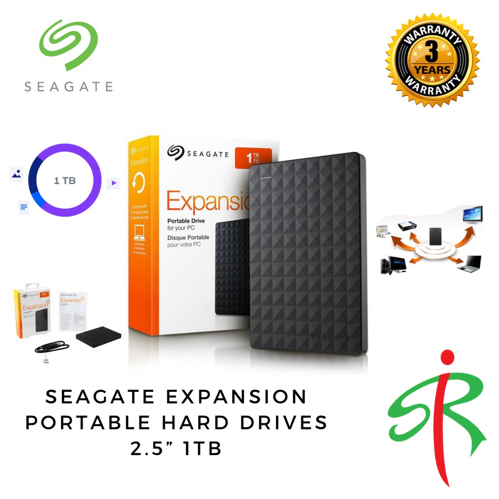 Seagate Expansion Portable Hard Drives 1TB (2.5”) Shopee Malaysia
