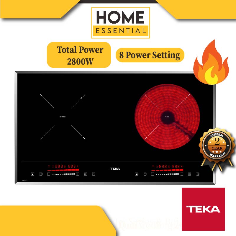 TEKA 2800W Combi Induction+ Ceramic Hob 13AMP Electric Cooker HIC 7322