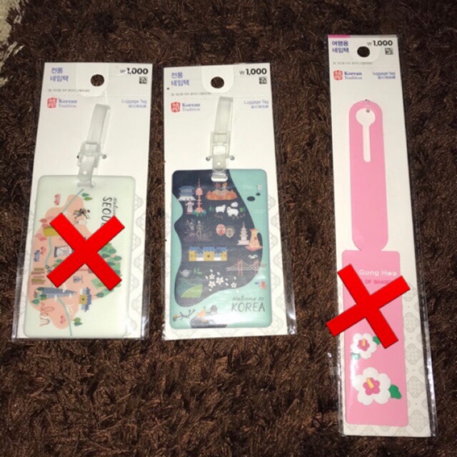 [READY STOCK] Luggage Tag Daiso Korea Shopee Malaysia