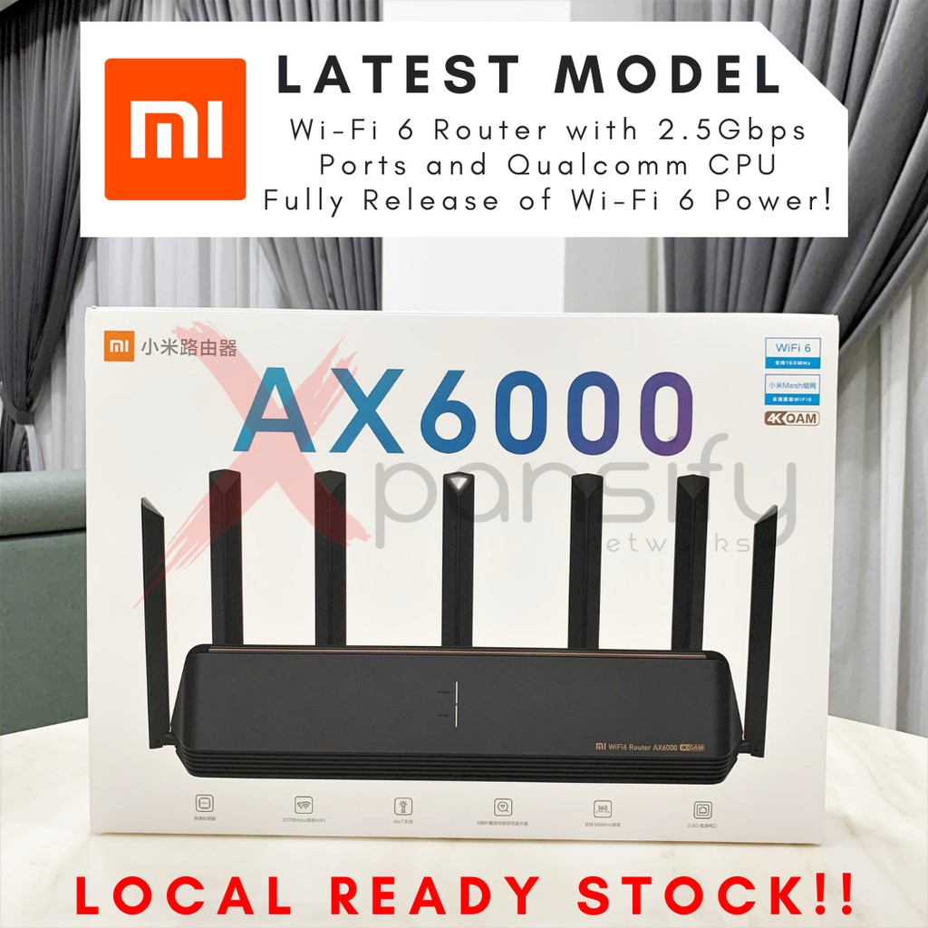 【𝐗𝐢𝐚𝐨𝐦𝐢 𝐌𝐢 𝐀𝐗𝟔𝟎𝟎𝟎】 WiFi 6 Router l UNIFI Router l MAXIS Router l TIME