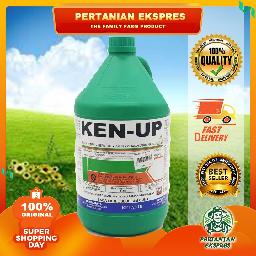 KEN UP Herbicide Racun Rumput 4 Litre (41.0) Shopee Malaysia