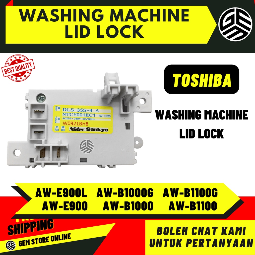TOSHIBA Washing Machine Lid Lock / Lock Penutup Mesin Basuh AWE900L/AW