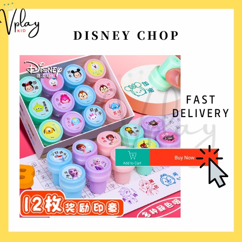 VPLAY Children's Chop Frozen Stamp Set Cute Cartoon Disney Marvel Kids
