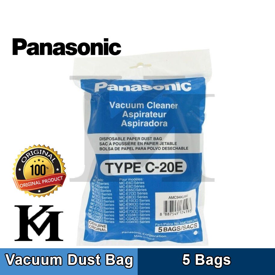 Panasonic Vacumm Dust Bag Filter Type C20E Shopee Malaysia