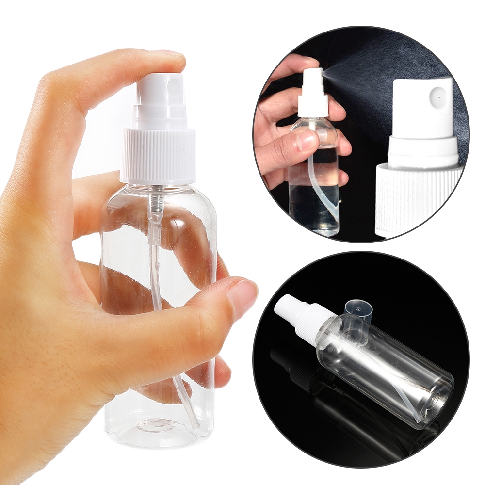 Transparent Plastic Perfume Atomizer Empty Spray Bottle 30 50 100 ML