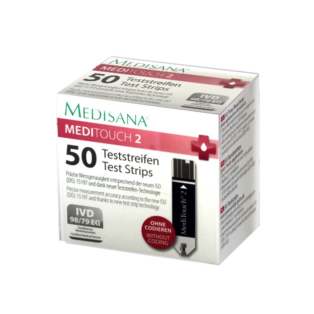 Medisana Meditouch 2 Blood Glucose Test Strips ( 25'S / 50'S ) Exp:6/24 | Shopee Malaysia