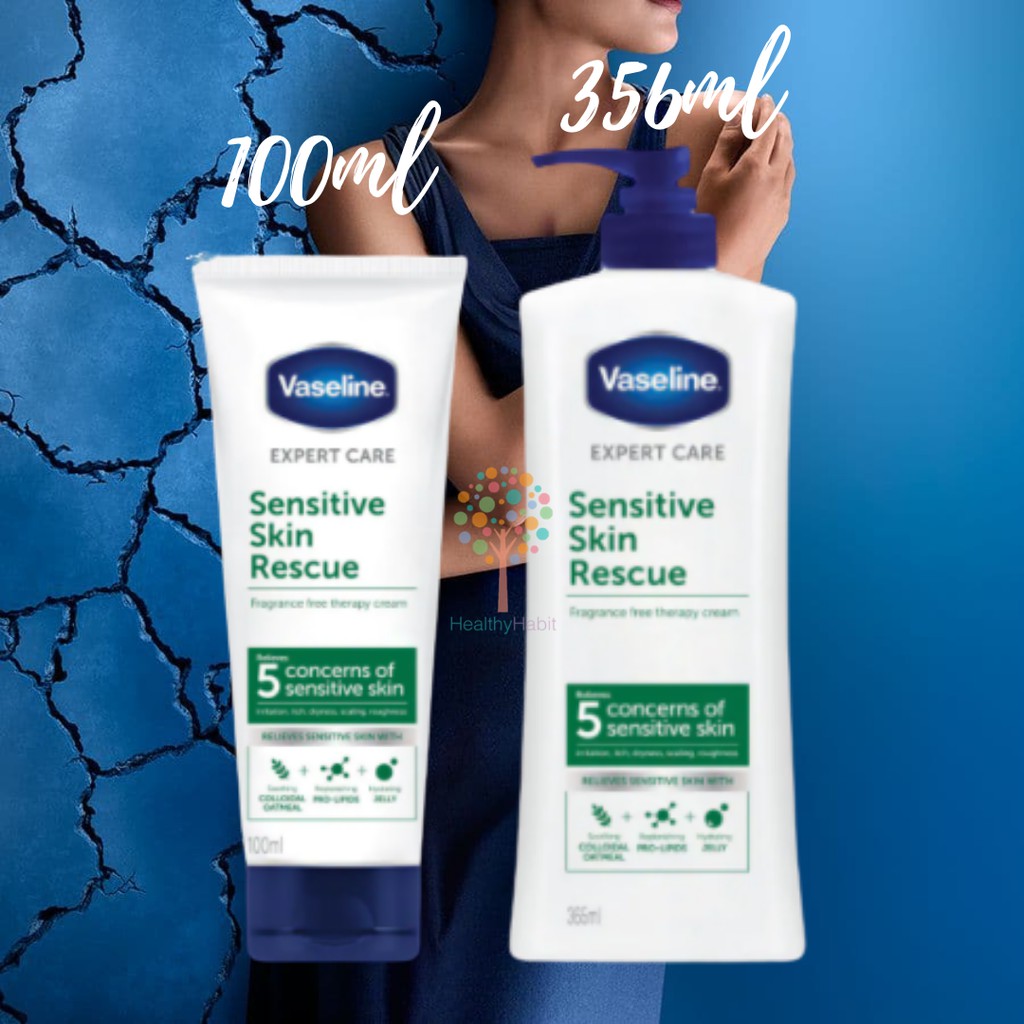 VASELINE Sensitive Skin Rescue 100ML/365ML Shopee Malaysia
