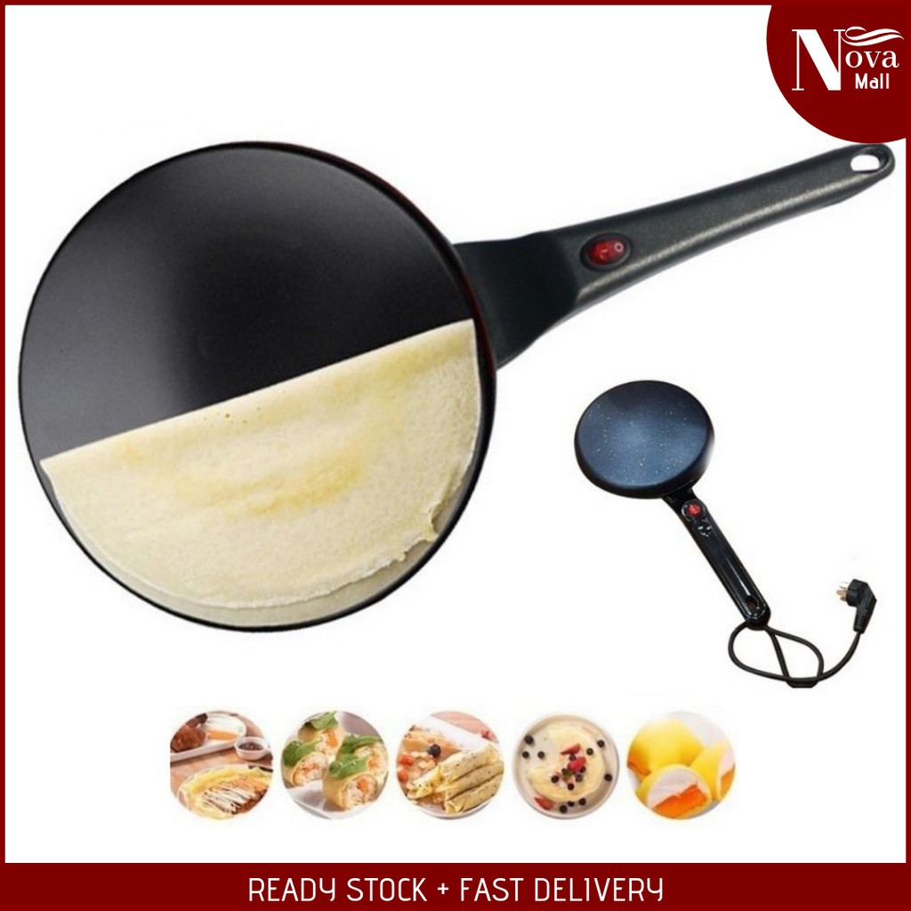 Electric Pan Pancake NonStick Crepes Maker Baking Bakeware Waffle