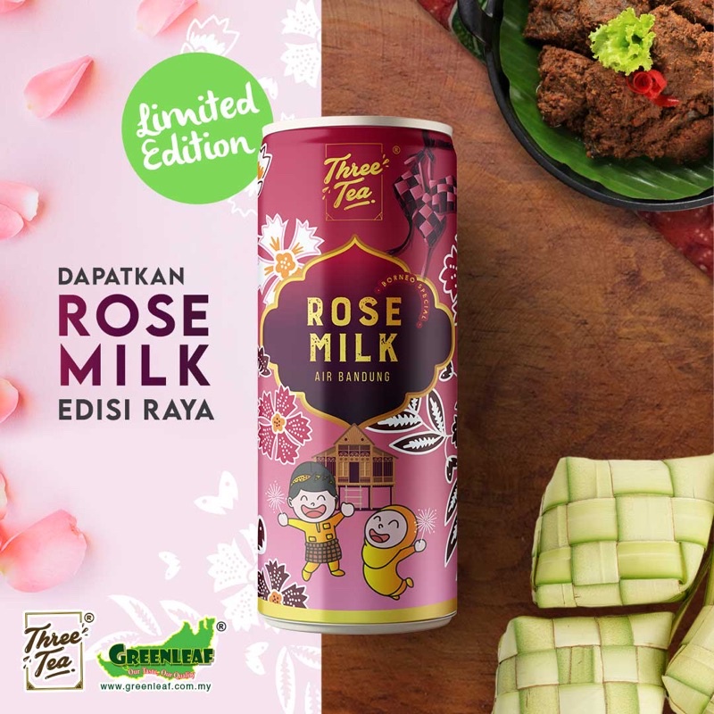 Threr Tea Rose milk tea 240ml Shopee Malaysia