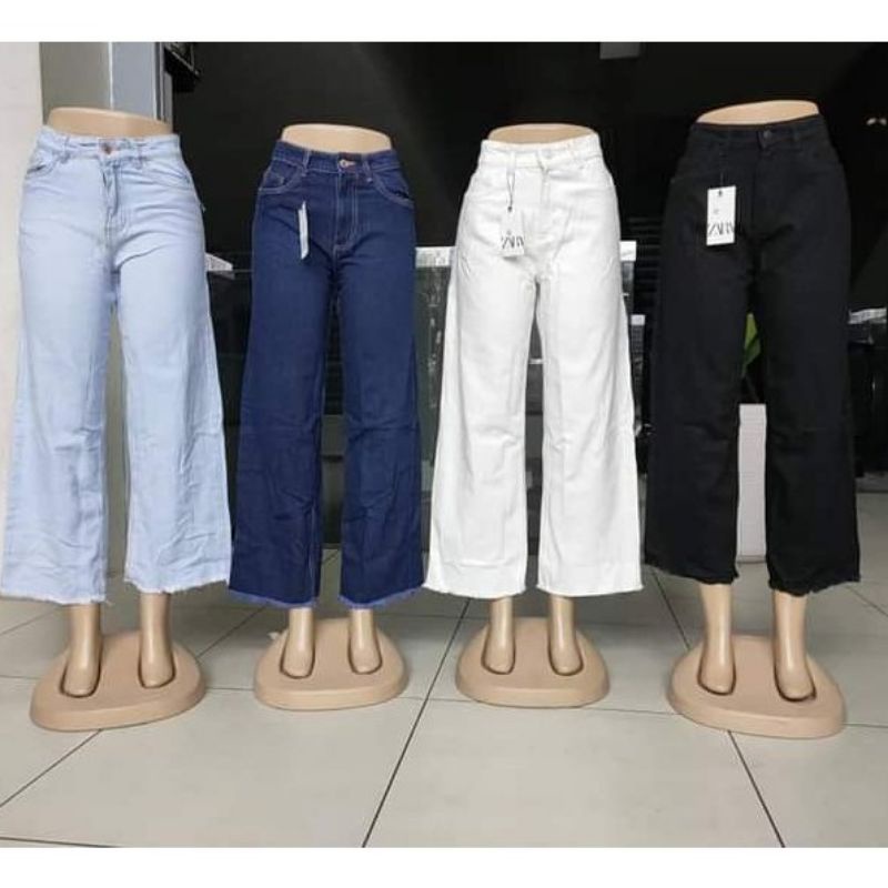Jeans Plazo. Ready Stock. ST176 Loose Wide leg. Shopee Malaysia