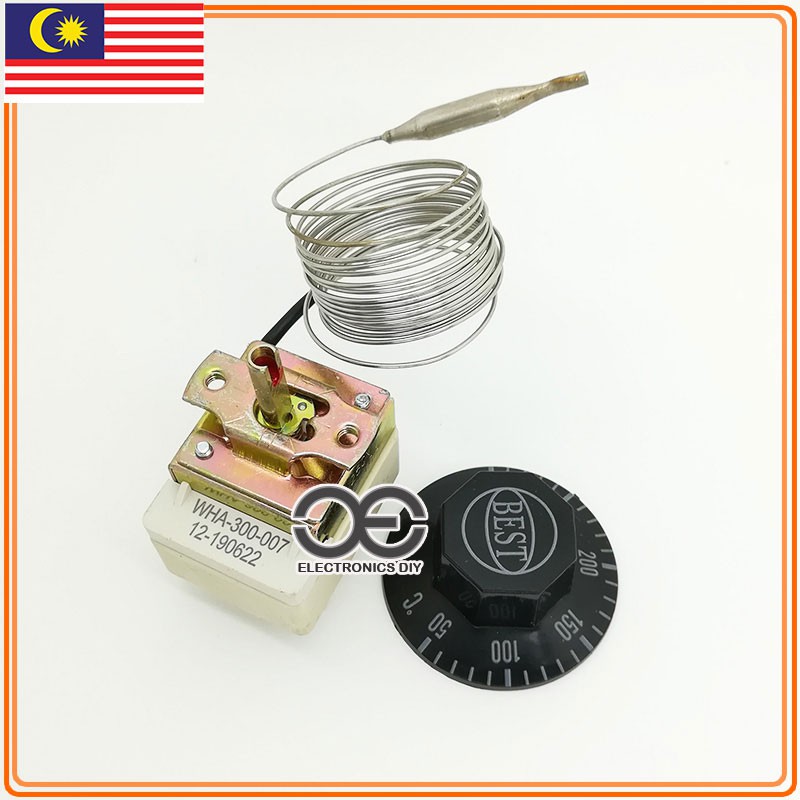 250VAC 16A 3 Terminals 50C300C Dial Thermostat Temperature Control