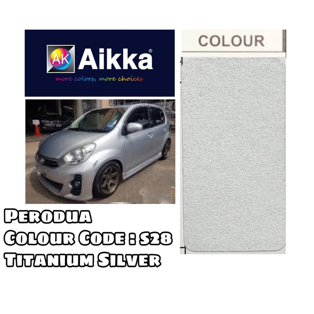 PERODUA S28 GLITTERING SILVER 2K AUTOMOTIVE PAINT Shopee Malaysia