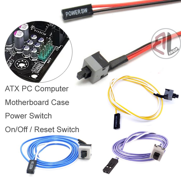 50cm / 100cm ATX PC Computer Motherboard Case Power Switch On/Off