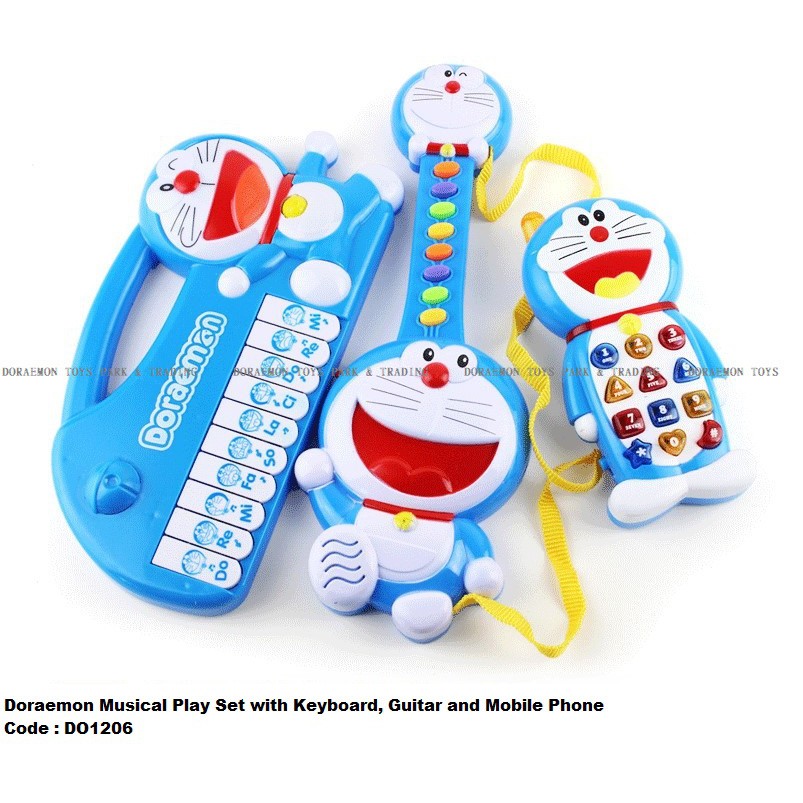 Doraemon Musical Play Set with Keyboard, Guitar and Mobile Phone