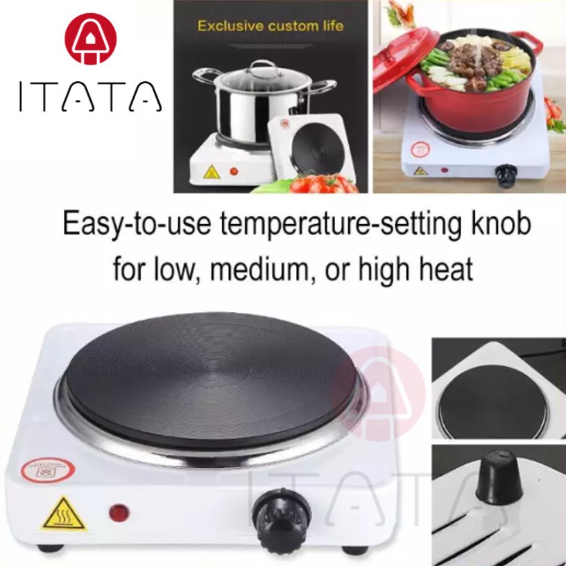 [RANDOM COLOUR[ ITATA Portable Electric Stove Hot Plate Cooking Pan Gas Cooker Shopee Malaysia
