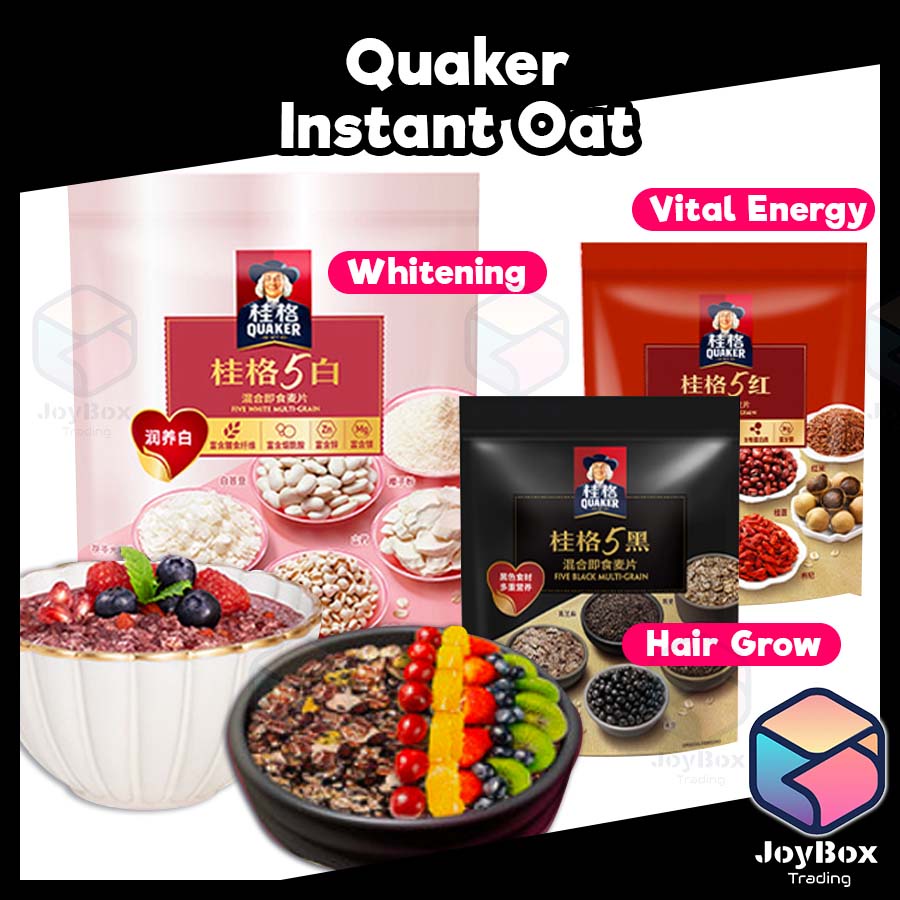 Quaker Five 5 White/Black/Red Multi Grain Oat Black Oat Whitening