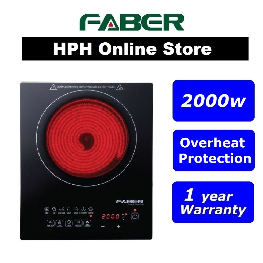 FABER Ceramic Cooker FCC Fornello 3000 / 2000【HPH】 Shopee Malaysia