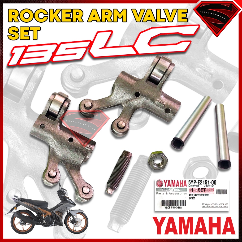 ROCKER ARM / ROCKER ARM SHAFT ORIGINAL YAMAHA LC135 / Y15 V1 V2 / FZ150