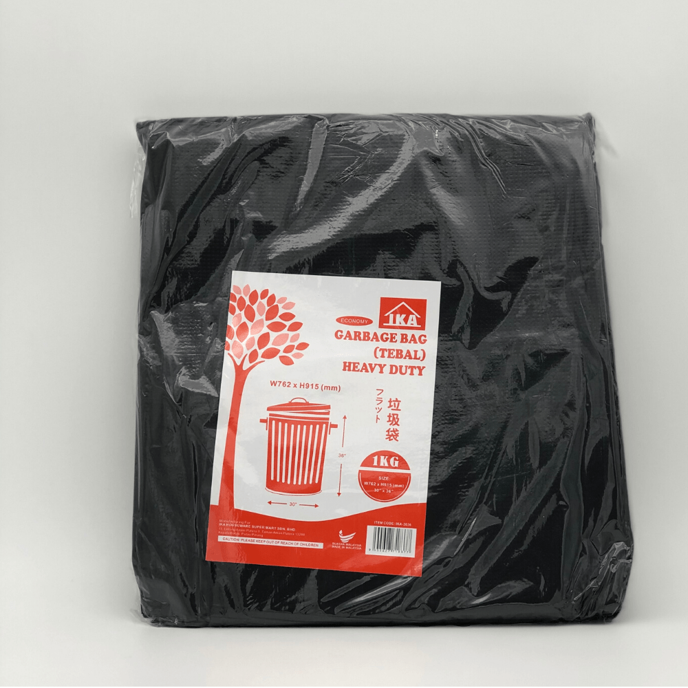 School Office Use Heavy Duty Extra Thick Garbage Bag/Plastic Sampah 75x90cm/30x36" (1kg