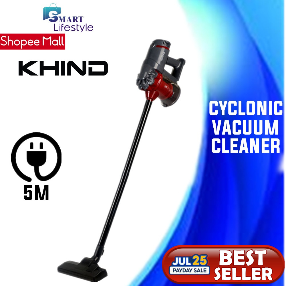 Khind Cyclonic Handheld Vacuum with Hepa Filter VC66B / VC68P/ Cornell