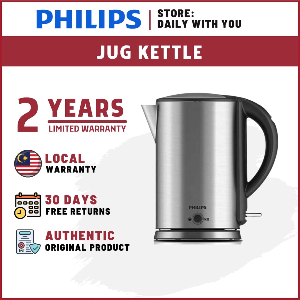 (Ready Stock) Philips Viva Collection Kettle HD9316 HD9316/03 (1.7L
