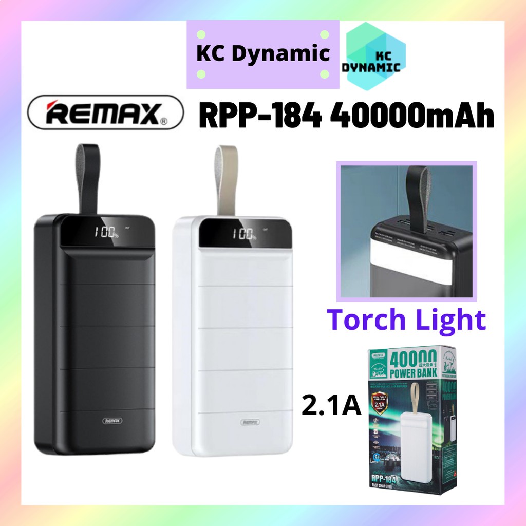 REMAX Leader Series RPP184 40000mAh 2.1A Output Power Bank High / Big